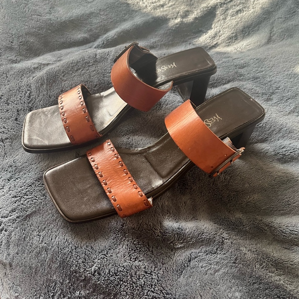 Vintage YSL Leather Mules